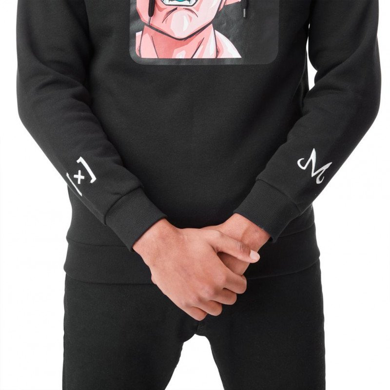 Sweat à Capuche Homme BUU3 Noir et Rose
