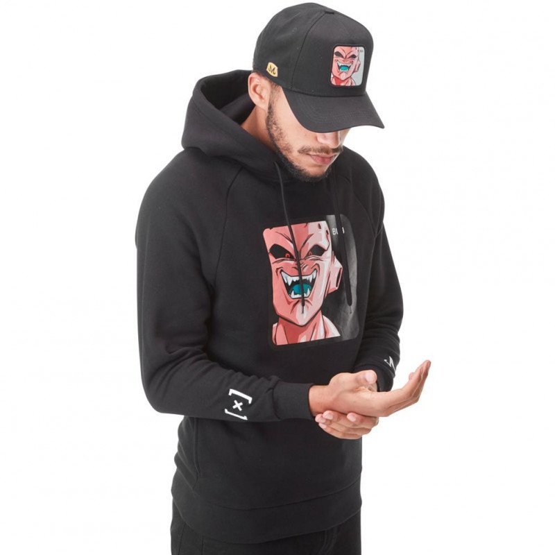 DRAGON BALL Z Sweat à Capuche Homme Coton BUU3 Noir CAPSLAB