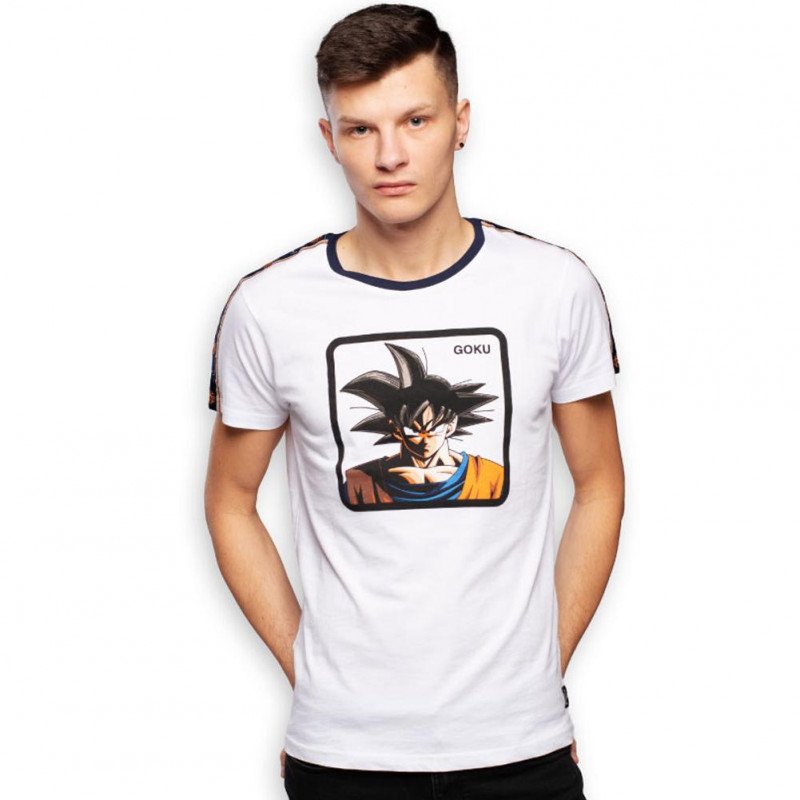 DRAGON BALL Z T-shirt Col rond Homme Coton GOK Blanc CAPSLAB