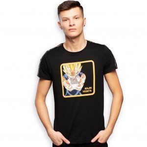 DRAGON BALL Z T-shirt Col rond Homme Coton VGM2 Noir CAPSLAB