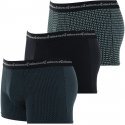 LOT DE 3 Boxer Sous-vêtements Homme BUSINESSPRINT Noir et Anthracite