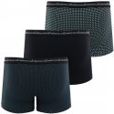 LOT DE 3 Boxer Sous-vêtements Homme BUSINESSPRINT Noir et Anthracite