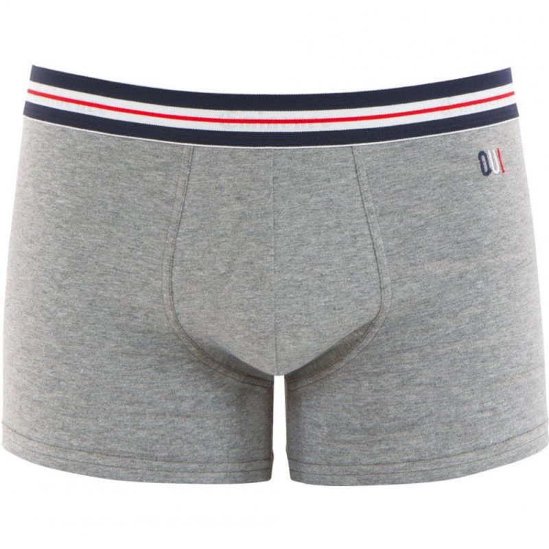Boxer Homme FAIT EN FRANCE Gris et Chiné
