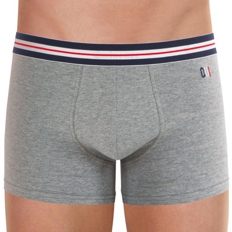 Boxer Homme FAIT EN FRANCE Gris et Chiné