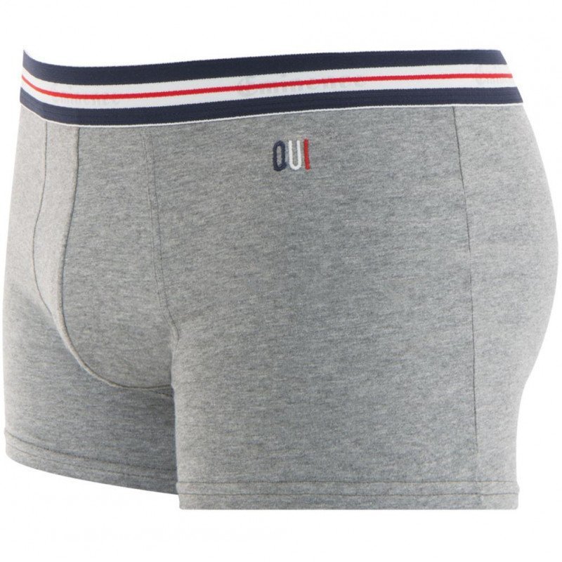 Boxer Homme FAIT EN FRANCE Gris et Chiné