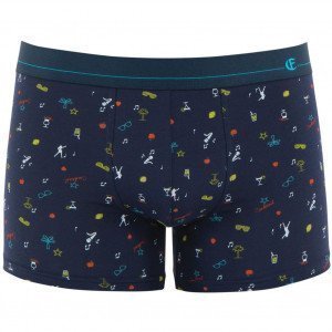 EMINENCE Boxer Homme Modal NIGHT FEVER Marine Multicolore