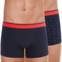 EMINENCE Lot de 2 Boxers Homme Coton DUO PRINT Marine Artichaut