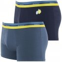 LOT DE 2 Boxer Sous-vêtements Homme DUOBIO Gris et Marine