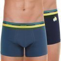 LOT DE 2 Boxer Sous-vêtements Homme DUOBIO Gris et Marine