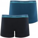 LOT DE 2 Boxer Sous-vêtements Homme DUOBIO Noir et Bleu