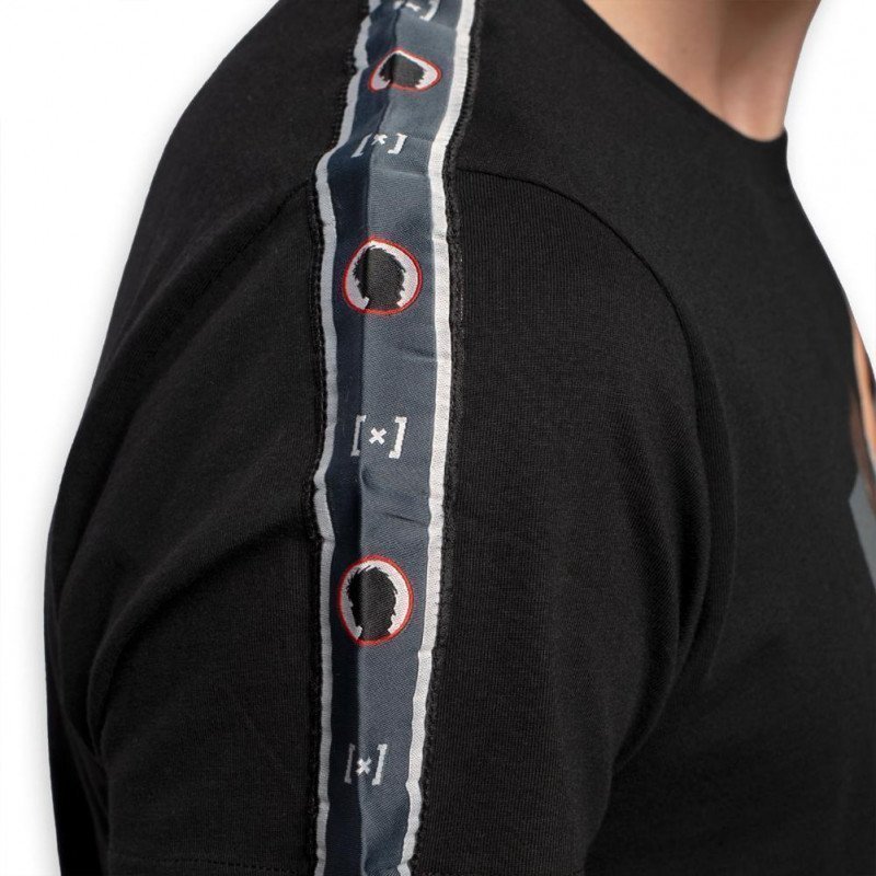T-shirt manches courtes col rond Homme KOJ2 Noir et Gris