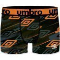 UMBRO Boxer Homme Microfibre SUBASS7 Gris Orange