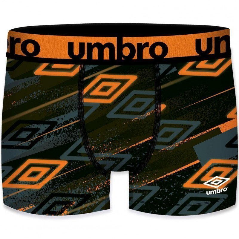 Boxer Homme SUBASS7 Gris et Orange