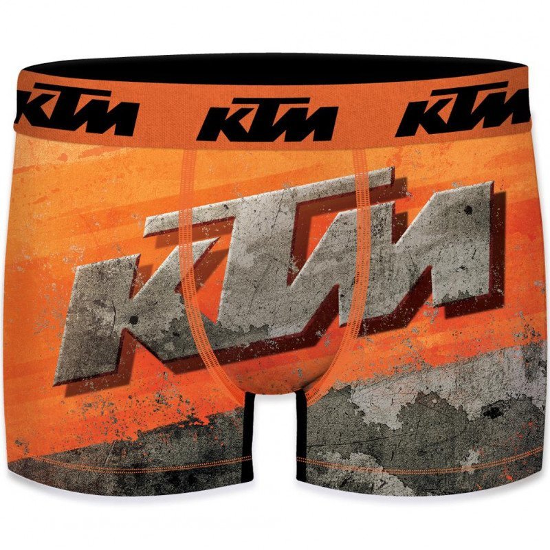 Boxer Homme DIR8 Orange et Gris