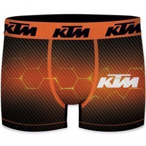 KTM Boxer Homme Microfibre CAR Noir Orange