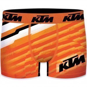KTM Boxer Homme Microfibre GEO Orange Blanc