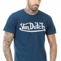 VON DUTCH T-shirt Col rond Homme Coton TSCFIRST Marine