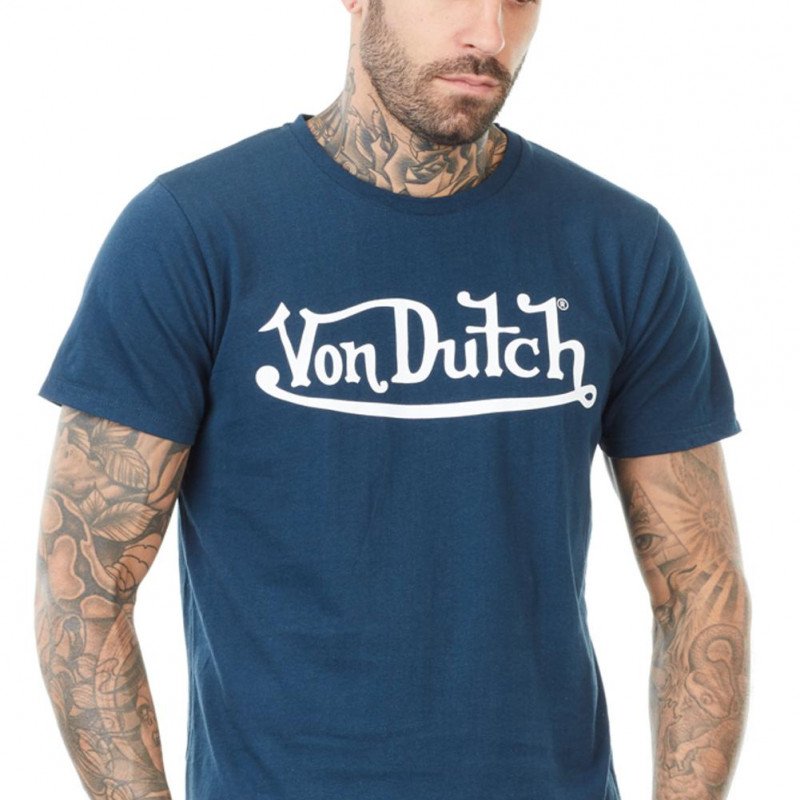 T-shirt manches courtes col rond Homme TSCFIRST Bleu et Marine