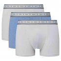 LOT DE 3 Boxer Sous-vêtements Homme COTON BIO Gris et Blanc