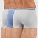 LOT DE 3 Boxer Sous-vêtements Homme COTON BIO Gris et Blanc