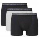 LOT DE 3 Boxer Sous-vêtements Homme COTON BIO Noir et Gris