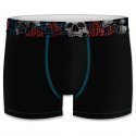 FREEGUN Boxer Homme Coton bio BCBASS2 TDM Noir Bleu