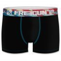 FREEGUN Boxer Homme Coton bio BCBASS2 GLI Noir Rouge