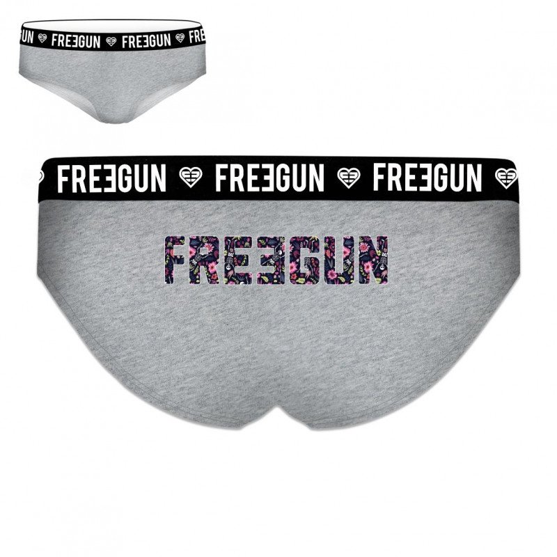 Shorty Femme FRE Gris et Rose