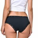 SIMPLY ME Lot de 3 Shortys Femme Coton BDX3 ASS3 Rose Clair Noir