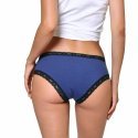 SIMPLY ME Lot de 3 Shortys Femme Coton BDX3 ASS3 Bleu Gris