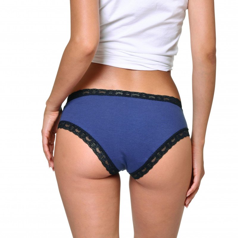 LOT DE 3 Shorty Sous-vêtements Femme BDX3 Bleu et Gris