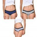 LOT DE 3 Shorty Sous-vêtements Femme BDX3 Bleu et Gris