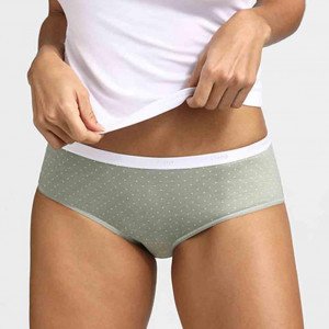 DIM 3 Boxers Femme Coton POCKETS STRETCH Tropical Rose Vert