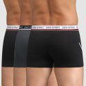 LOT DE 3 Boxer Sous-vêtements Homme MICROFIBRE SPORT Noir et Gris