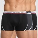 LOT DE 3 Boxer Sous-vêtements Homme MICROFIBRE SPORT Noir et Gris