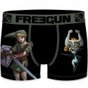 FREEGUN Boxer Homme Microfibre LIN Noir ZELDA