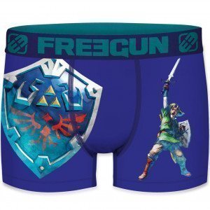 FREEGUN Boxer Homme Microfibre SKY Roi Cyan ZELDA