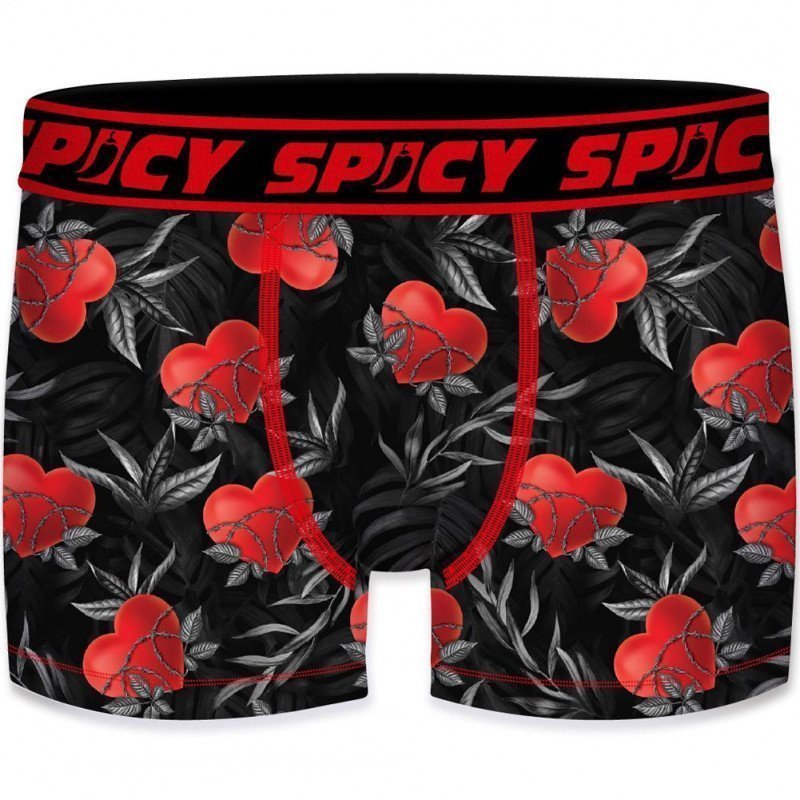 Boxer Homme ASS1 Noir et Rouge