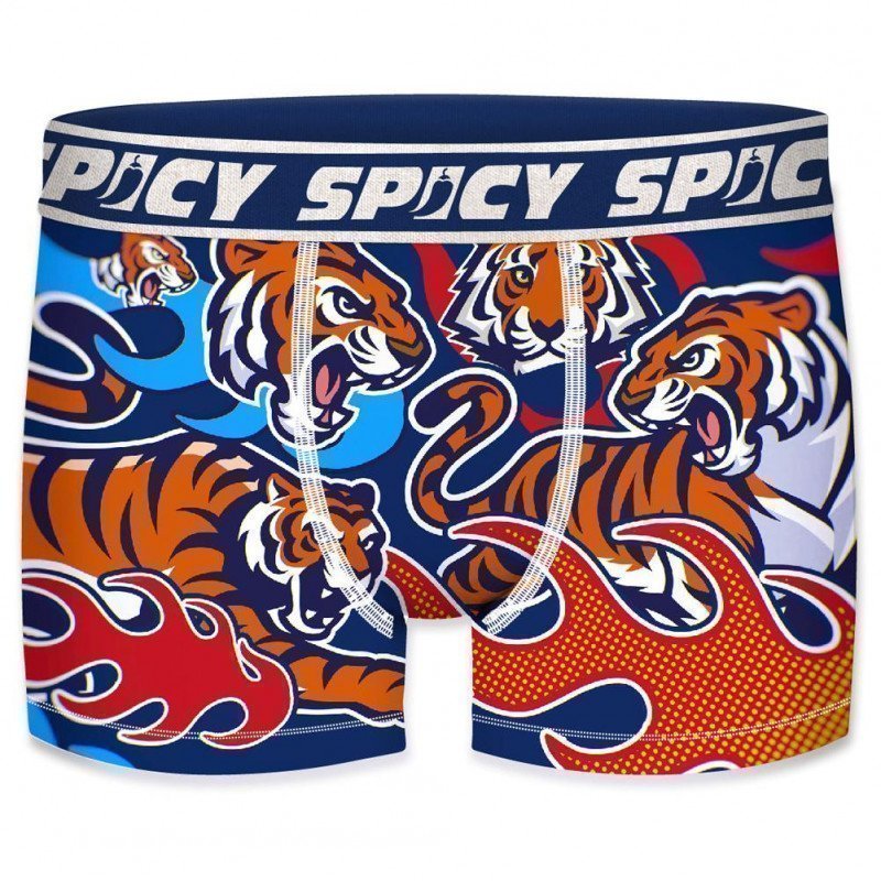 Boxer Homme ASS1 Bleu et Orange