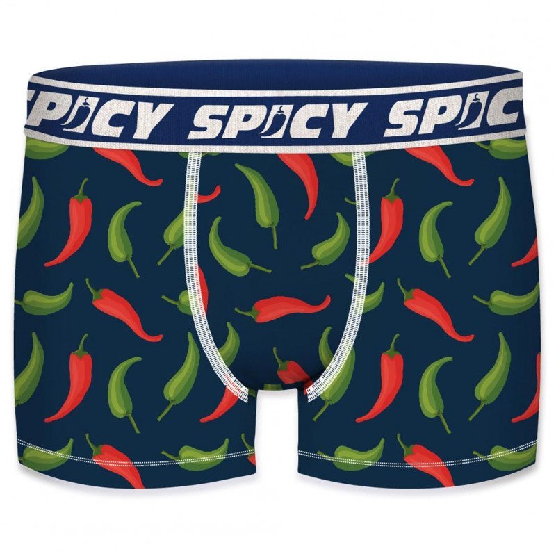 SPICY UNDERWEAR Boxer Homme Microfibre ASS2 Piment Marine Vert