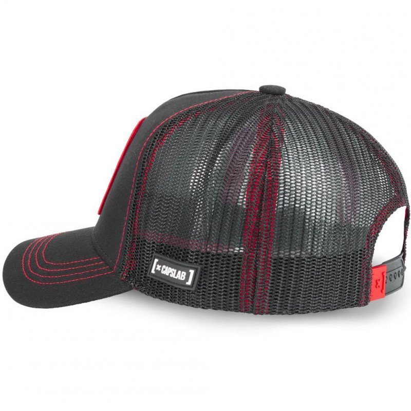 SUPER MARIO Casquette Homme MicroCoton MAR2 Noir Rouge CAPSLAB