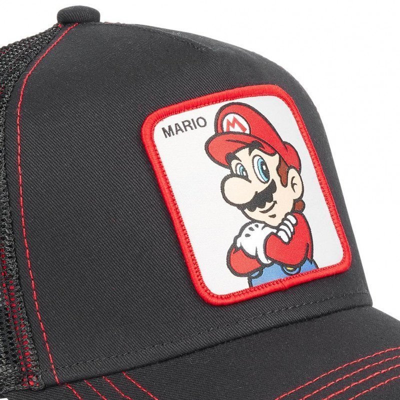 Casquette Homme MAR2 Noir et Rouge