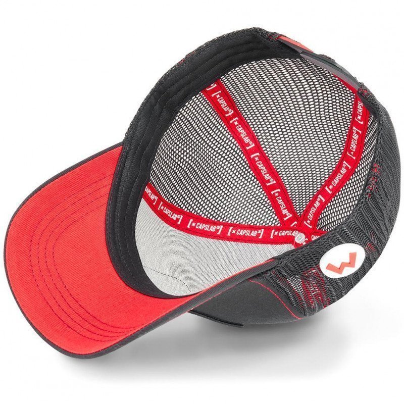Casquette Homme MAR2 Noir et Rouge