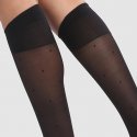 Mi-bas Femme PERFECT CONTENTION Noir et Pois