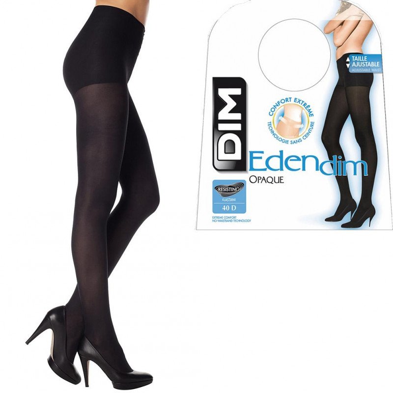 Collants Femme EDENDIM Noir et Uni