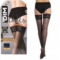 DIM Bas up Femme Semi-opaque SEDUCTION Noeud Noir 25D