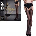 DIM Collant Femme Semi Opaque INFINIMENT JARRETELLES Noir 20D