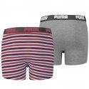 LOT DE 2 Boxer Sous-vêtements Garçon PRINTEDSTRIPE Rouge et Souris