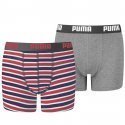 LOT DE 2 Boxer Sous-vêtements Garçon PRINTEDSTRIPE Rouge et Souris