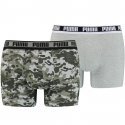 PUMA Lot de 2 Boxers Homme Coton CAMO Vert combo